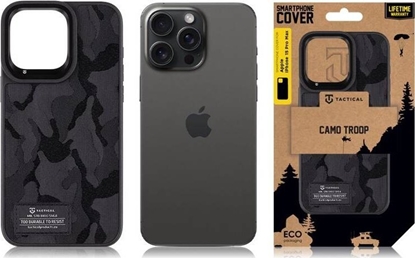 Picture of Tactical Tactical Camo Troop Cover for Apple iPhone 15 Pro Max Black standard