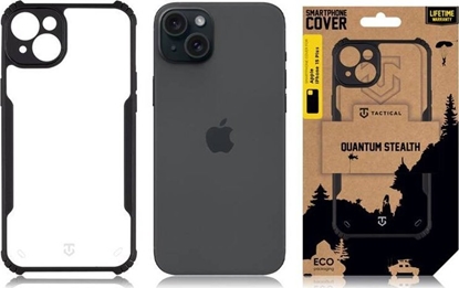 Picture of Tactical Tactical Quantum Stealth Cover for Apple iPhone 15 Clear/Black standard