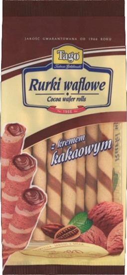 Picture of Tago RURKI WAFLOWE TAGO z KREMEM KAKAOWYM 160 G