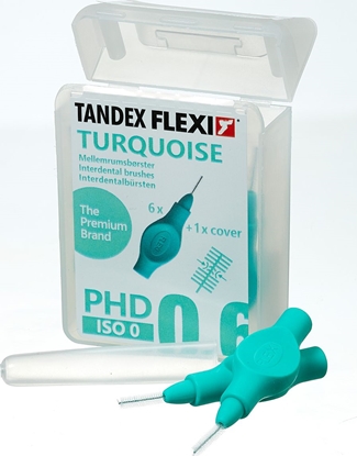 Attēls no Tandex Tandex (6 szt.) szczoteczek Flexi X-micro Turquise (morski)