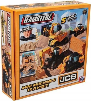 Изображение Teamsterz JCB MINI MACHINES Playset with sand and 5 cars