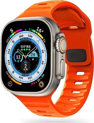 Изображение Tech-Protect Pasek do APPLE WATCH 4 / 5 / 6 / 7 / 8 / SE (38 / 40 / 41 MM) Tech-Protect Iconband Line pomarańczowe