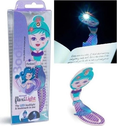 Attēls no Thinking Gifts Flexilight Pals Mermaid Purple - Lampka do książki