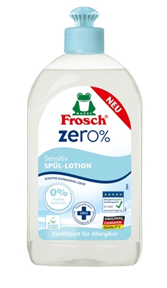 Attēls no Trauku mazgāšanas līdzeklis FROSCH Zero Sensitive, 500ml