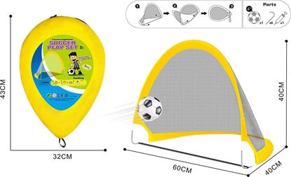 Attēls no Trifox Zestaw bramka samorozkładalna z piłką