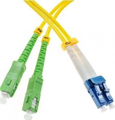 Attēls no TRITON Patchcord SM SC/APC-LC/UPC duplex 1m 9/125 3.0mm G652D