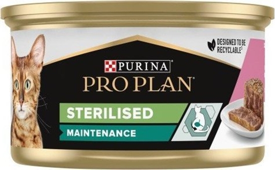 Изображение TRITON PURINA Pro Plan Sterilised Pasztet z łososiem i tuńczykiem - mokra karma dla kota - 85 g