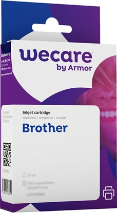 Attēls no Tusz Armor WECARE Wkład ARMOR do Brother DCP-J4120DW, MFC-J4420DW, 4620DW, 4120DW, 4625DW (LC223BK), czarny/black, 12ml, 600str