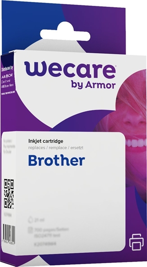 Изображение Tusz Armor WECARE Wkład ARMOR do Brother DCP-J4120DW, MFC-J4420DW, 4620DW, 4120DW, 4625DW (LC223BK), czarny/black, 12ml, 600str