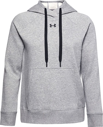 Attēls no Under Armour Bluza damska Under Armour Rival Fleece Hb Hoodie szara 1356317 035 : Rozmiar - M