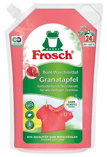 Изображение Veļas mīkstinātājs FROSCH Pomegranate, pouch, 1l