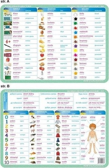 Изображение Visual System Podkładka edu. 066 - ilustrowany słowniczek pol-uk