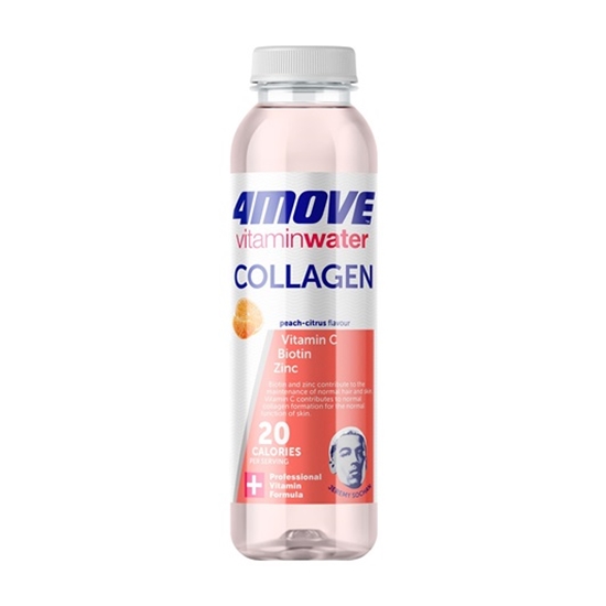 Изображение Vitamīnu ūdens 4MOVE Collagen  ar cinku un saldinātājiem, 0,556l, PET (DEP)