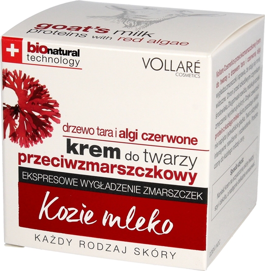 Изображение Vollare Krem do twarzy Kozie Mleko Krem przeciwzmarszczkowy 50ml