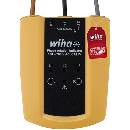 Изображение Wiha Phase sequence indicator 45221  100 - 700 V AC  measuring device (yellow/black)