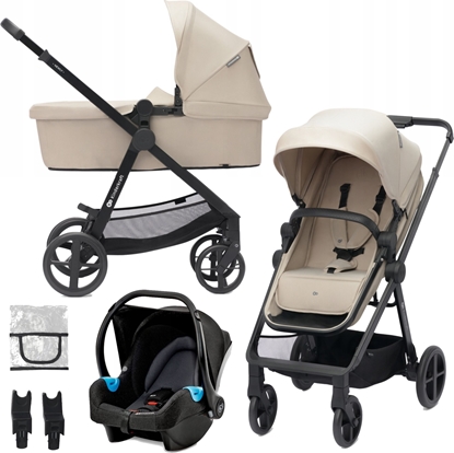 Picture of Wózek KinderKraft Universalus vežimėlis Kinderkraft Newly 3in1, Mink Pro Geige