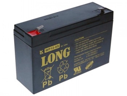 Attēls no LONG 6V 12AH LEAD-ACID BATTERY F1 (WP12-6S)