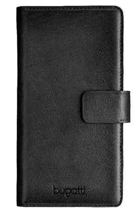 Attēls no Bugatti M Leather Case - Wallet for Devices 4.3-5'' (7 х 14 cm) Black