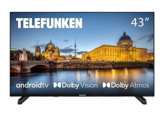 Изображение TV Set|TELEFUNKEN|43"|4K/Smart|3840x2160|Wireless LAN|Bluetooth|Android TV|43UAG8030