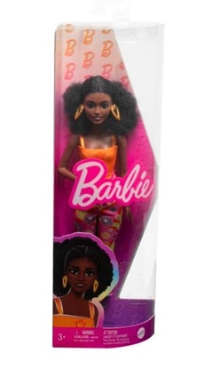 Изображение Lalka Barbie Mattel BRB FASHION WLOSY AFRO RETRO UBRANIE HPF74 WB6