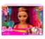 Picture of Lalka Barbie Mattel Głowa do stylizacji Neonowa tęcza Brązowe włosy + akcesoria Color Reveal HMD80