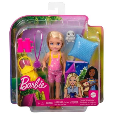 Изображение Lalka Barbie Mattel Kemping - Chelsea + śpiwór (HDF77)