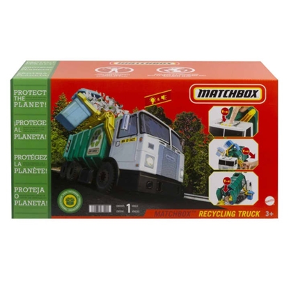 Изображение Mattel MEGA BLOKS Śmieciarka do recyklingu HHR64 p1 MATTEL