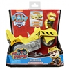 Picture of PAW Patrol , Moto Pups Rubble’s Deluxe Pull Back Motorcycle Vehicle with Wheelie Feature and Figure