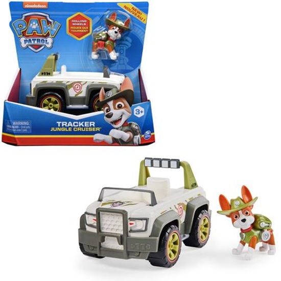 Picture of PAW Patrol , Tracker’s Jungle Cruiser Vehicle with Collectible Figure, for Kids Aged 3 and up