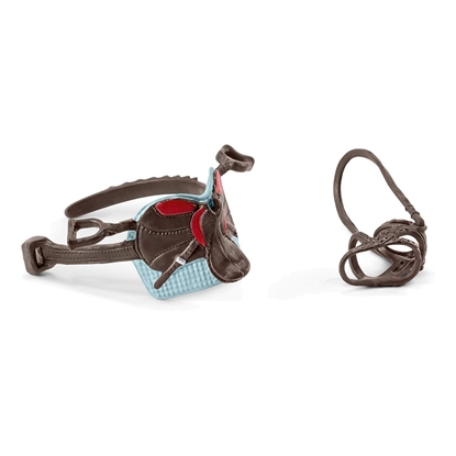 Attēls no Schleich Horse Club        42489 Saddle & Bridle Hannah & Cayenne