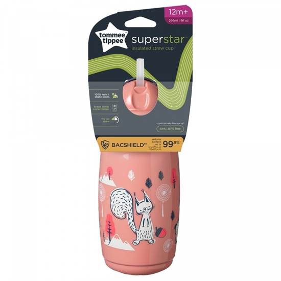 Picture of Tm Toys TOMMEE TIPPEE Bidon ze słomkš 266 ml różowy