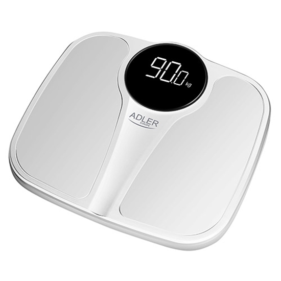 Picture of Adler | Bathroom Scale | AD 8172w | Maximum weight (capacity) 180 kg | Accuracy 100 g | Body Mass Index (BMI) measuring | White