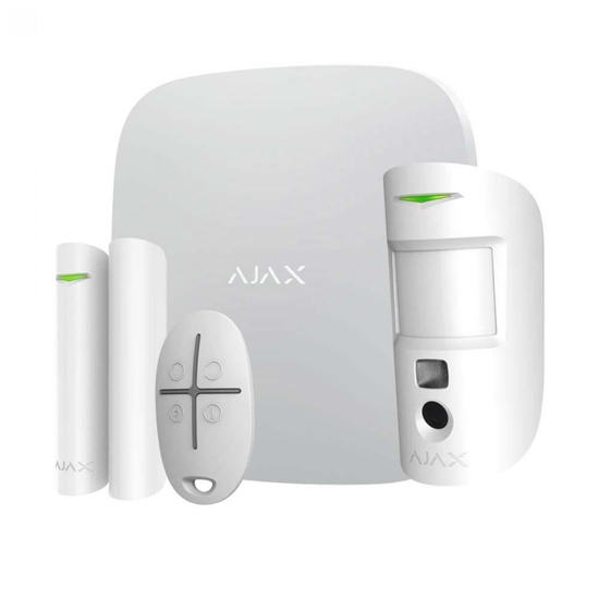 Picture of ALARM SECURITY STARTERKIT CAM/PLUS WHITE 38174 AJAX