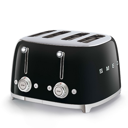 Attēls no SMEG TOASTER 4X4 50�STYLE BLACK TSF03BLEU