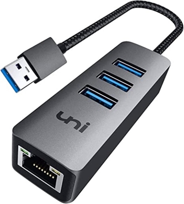 Изображение Ecost prekė po grąžinimo USB Ethernet adapteris [pintas, aliuminio lydinys], Uni USB 3.0 Ethernet st