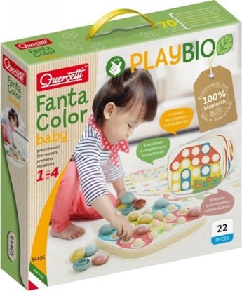 Изображение Quercetti Układanka Playbio Fantacolor baby