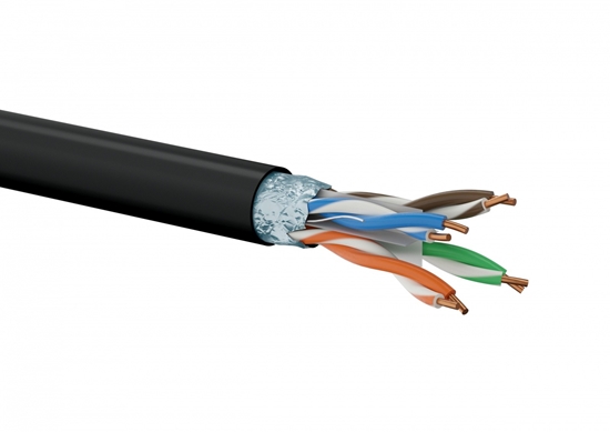 Picture of Alantec Kabel F/UTP, ZEWNĘTRZNY ŻELOWANY, kat.6 PE 4x2x23AWG 305m