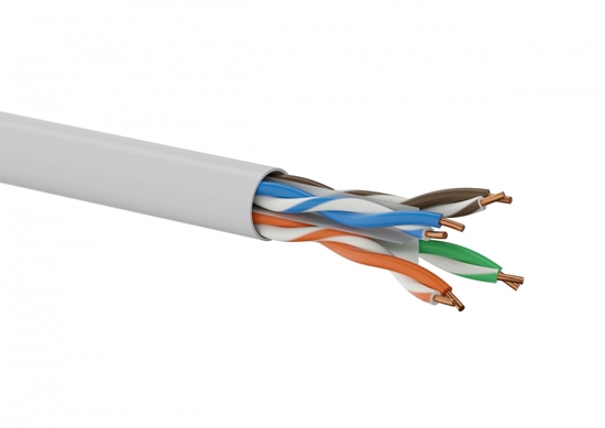 Picture of Alantec Kabel U/UTP kat.6 PVC Eca 4x2x24AWG 500m 25 lat gwarancji, badanie jakości laboratorium INTERTEK