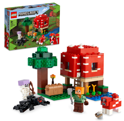 Attēls no LEGO 21179 Minecraft The Mushroom House Constructor